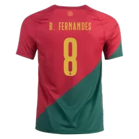 B.FERNANDES #8 Portugal Jersey 2022 Home World Cup - elmontyouthsoccer