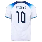 STERLING #10 England Jersey 2022 Home World Cup - elmontyouthsoccer