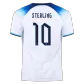 STERLING #10 England Jersey 2022 Home World Cup - elmontyouthsoccer