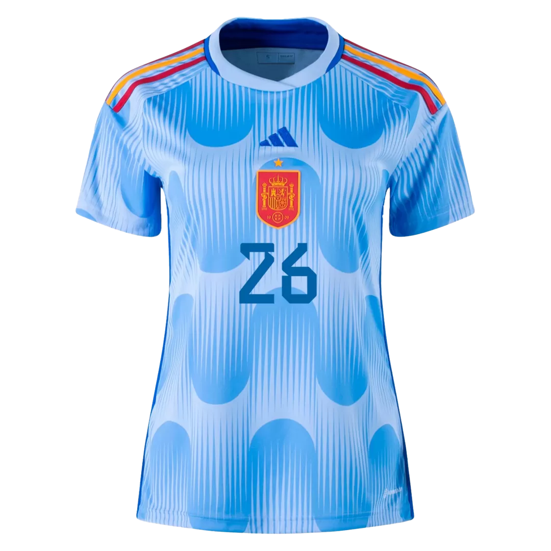 Pedri #26 Woman's Soccer Jersey Spain international Jersey World Cup 2022