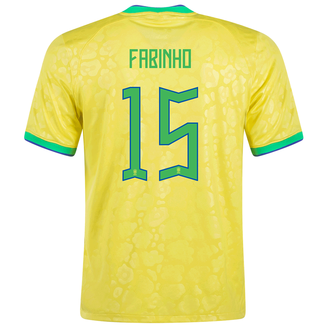 FABINHO #15 Brazil Jersey 2022 Home World Cup - ijersey