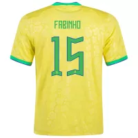 FABINHO #15 Brazil Jersey 2022 Home World Cup - elmontyouthsoccer