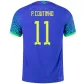 P.Coutinho #11 Brazil Jersey 2022 Authentic Away - elmontyouthsoccer
