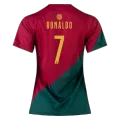 RONALDO #7 Portugal Jersey 2022 Home - Women - elmontyouthsoccer