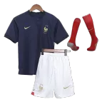 Youth France Jersey Whole Kit 2022 Home World Cup - elmontyouthsoccer