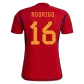 RODRI #16 Spain Jersey 2022 Home World Cup - elmontyouthsoccer