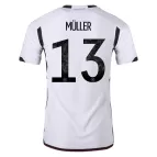 MÜLLER #13 Germany Jersey 2022 Authentic Home World Cup - elmontyouthsoccer