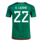 H.LOZANO #22 Mexico Jersey 2022 Home World Cup - elmontyouthsoccer