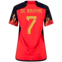 DE BRUYNE #7 Belgium Jersey 2022 Home - Women World Cup - elmontyouthsoccer