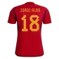 JORDI ALBA #18 Spain Jersey 2022 Home World Cup - elmontyouthsoccer