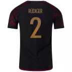 RÜDIGER #2 Germany Jersey 2022 Authentic Away World Cup - elmontyouthsoccer