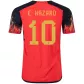 E. HAZARD #10 Belgium Jersey 2022 Authentic Home World Cup - elmontyouthsoccer