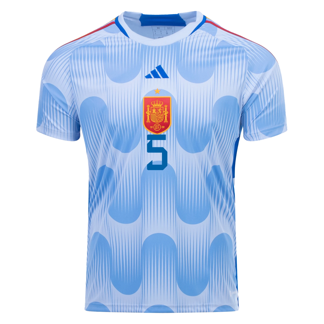 SERGIO #5 Spain Jersey 2022 Away World Cup - ijersey