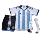 Youth Argentina Jersey Whole Kit 2022 Home - elmontyouthsoccer