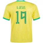 G.JESUS #19 Brazil Jersey 2022 Home World Cup - elmontyouthsoccer