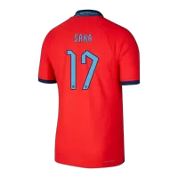 SAKA #17 England Jersey 2022 Authentic Away World Cup - ijersey