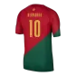 BERNARDO #10 Portugal Jersey 2022 Authentic Home World Cup - elmontyouthsoccer