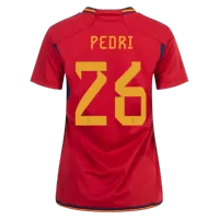 PEDRI #26 Spain Jersey 2022 Home - Women World Cup - elmontyouthsoccer