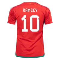 RAMSEY #10 Wales Jersey 2022 Home World Cup - elmontyouthsoccer