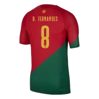 B.FERNANDES #8 Portugal Jersey 2022 Authentic Home World Cup - elmontyouthsoccer