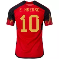 E. HAZARD #10 Belgium Jersey 2022 Home World Cup - ijersey