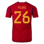 PEDRI #26 Spain Jersey 2022 Authentic Home World Cup - elmontyouthsoccer