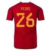 PEDRI #26 Spain Jersey 2022 Authentic Home World Cup - elmontyouthsoccer