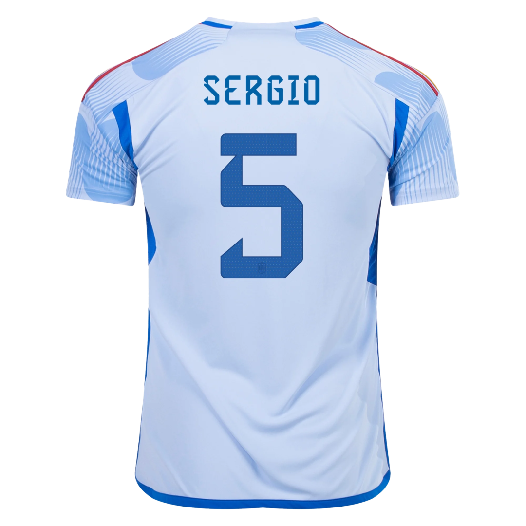 SERGIO #5 Spain Jersey 2022 Away World Cup - ijersey