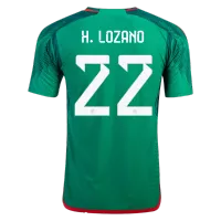 H.LOZANO #22 Mexico Jersey 2022 Authentic Home - elmontyouthsoccer