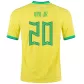 VINI JR #20 Brazil Jersey 2022 Authentic Home - ijersey