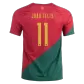 JOÃO FÉLIX #11 Portugal Jersey 2022 Home World Cup - elmontyouthsoccer