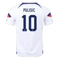 PULISIC #10 USA Jersey 2022 Home World Cup - elmontyouthsoccer