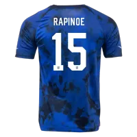RAPINOE #15 USA Jersey 2022 Away World Cup - elmontyouthsoccer