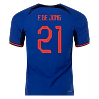 F.DE JONG #21 Netherlands Jersey 2022 Authentic Away World Cup - ijersey