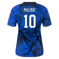 PULISIC #10 USA Jersey 2022 Away - Women World Cup - elmontyouthsoccer