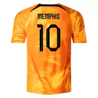MEMPHIS #10 Netherlands Jersey 2022 Home World Cup - ijersey