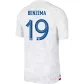 BENZEMA #19 France Jersey 2022 Authentic Away World Cup - elmontyouthsoccer