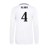 ALABA #4 Real Madrid Home Jersey 2022/23 - Long Sleeve - elmontyouthsoccer