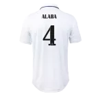 ALABA #4 Real Madrid Jersey 2022/23 Authentic Home - elmontyouthsoccer