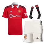 Youth Manchester United Jersey Whole Kit 2022/23 Home - elmontyouthsoccer
