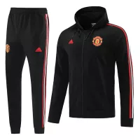 Manchester United Hoodie Tracksuit 2022/23 - Black - elmontyouthsoccer