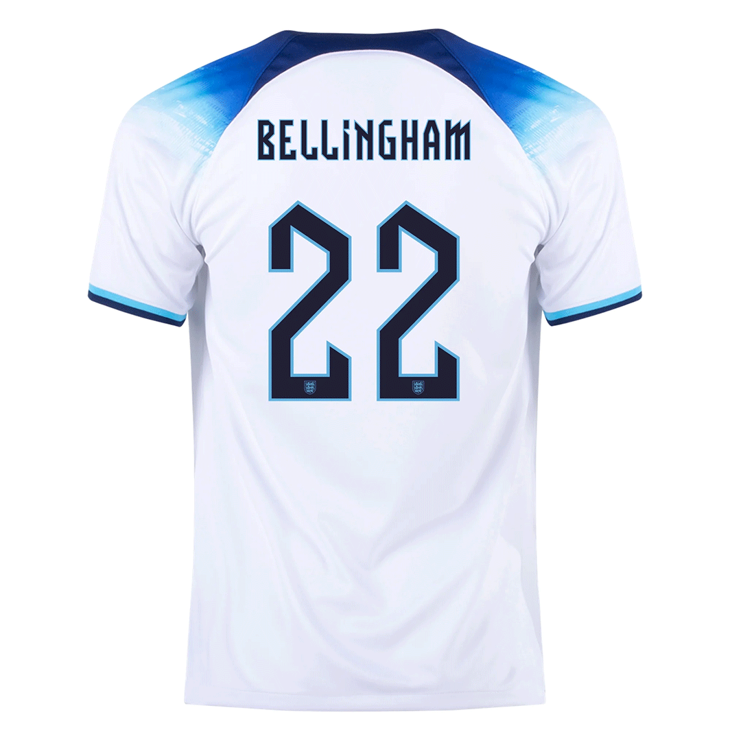 BELLINGHAM #22 England Jersey 2022 Home World Cup - ijersey