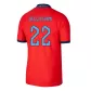 BELLINGHAM #22 England Jersey 2022 Authentic Away World Cup - elmontyouthsoccer