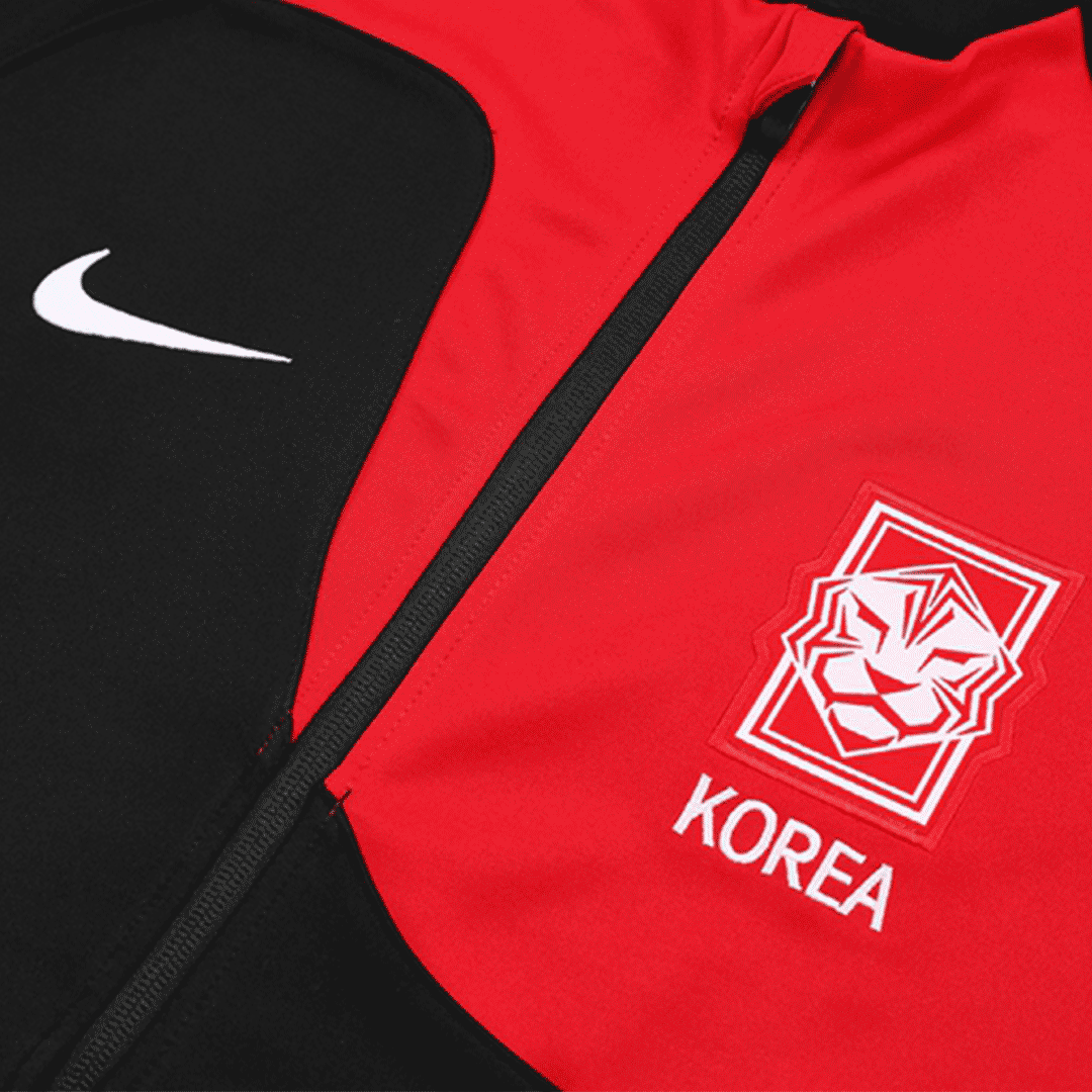 South Korea Training Jacket 2022 - Black&Red - ijersey
