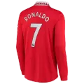 RONALDO #7 Manchester United Home Authentic Jersey 2022/23 - Long Sleeve - elmontyouthsoccer