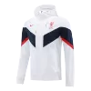 Liverpool Hoodie Windbreaker Jacket 2022/23 - White - ijersey