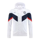 Chelsea Hoodie Windbreaker Jacket 2022/23 - White - elmontyouthsoccer