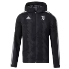 Juventus Hoodie Windbreaker Jacket 2022 - Black - elmontyouthsoccer