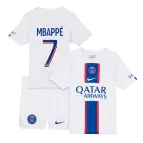 Youth MBAPPÉ #7 PSG Jersey Kit 2022/23 Third - elmontyouthsoccer