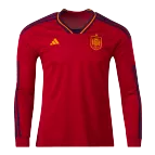 Spain Home Jersey 2022 - Long Sleeve World Cup - elmontyouthsoccer